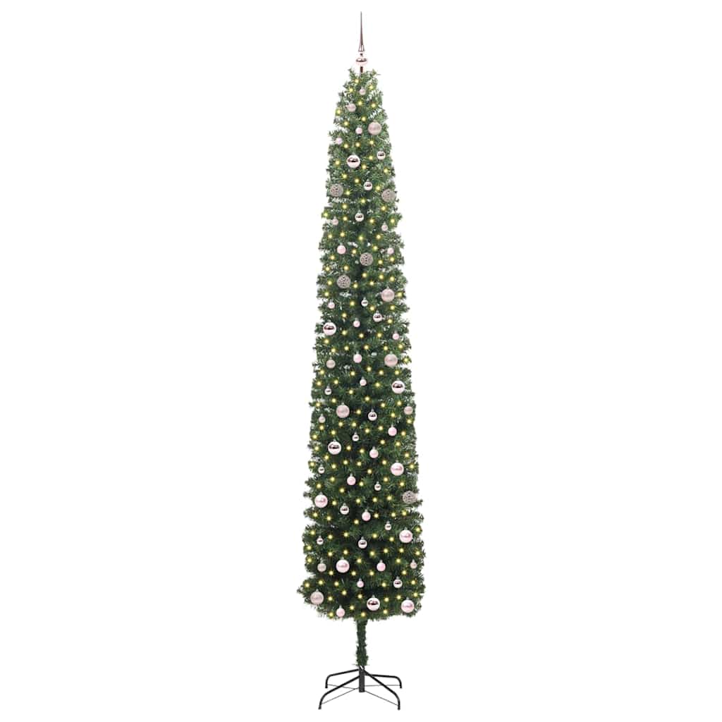Artificial Christmas Tree with 300 LEDs with Stand Green 300 cm