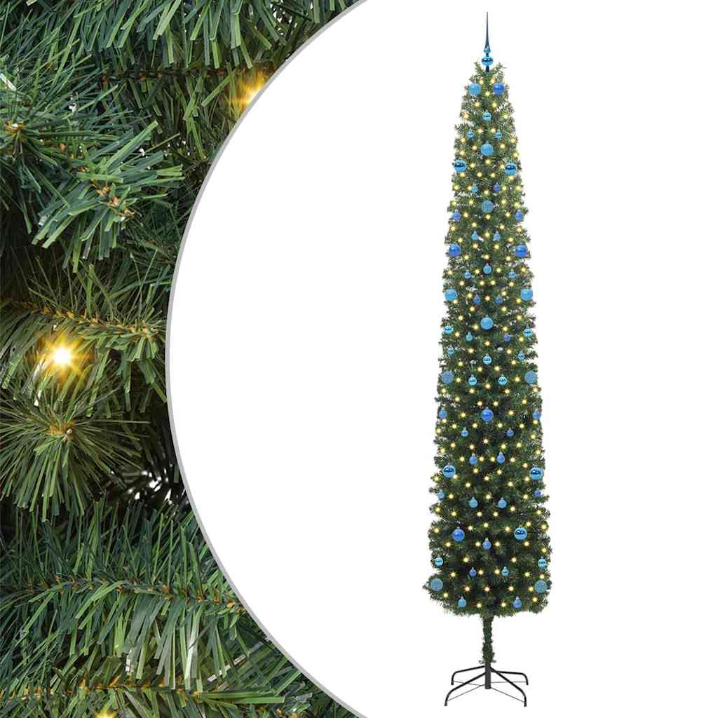 Artificial Christmas Tree with 300 LEDs with Stand Green 300 cm