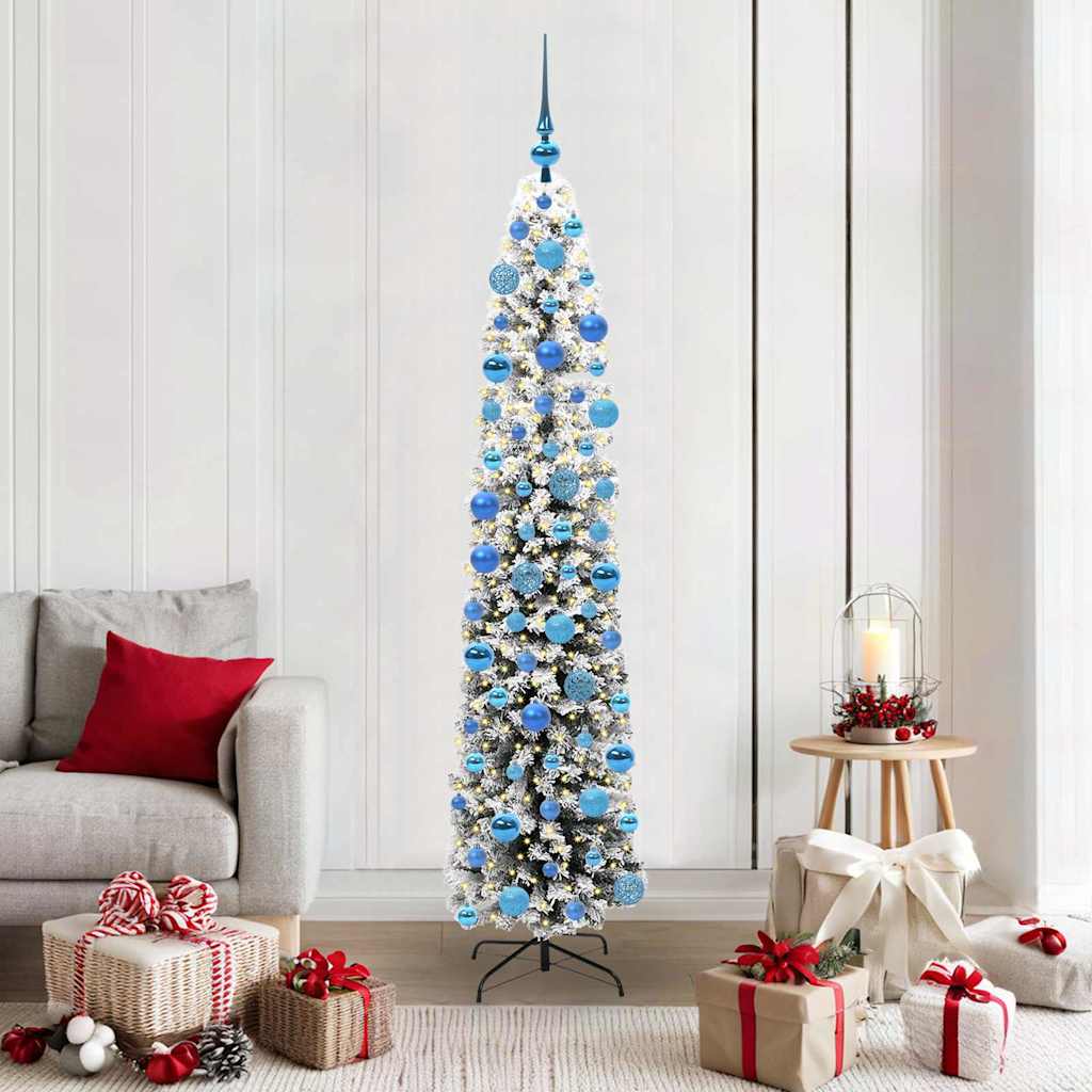 Artificial Christmas Tree with 300 LEDs with Stand Green 180 cm