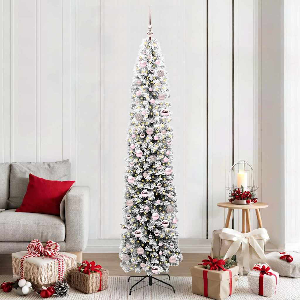 Artificial Christmas Tree with 300 LEDs with Stand Green 210 cm
