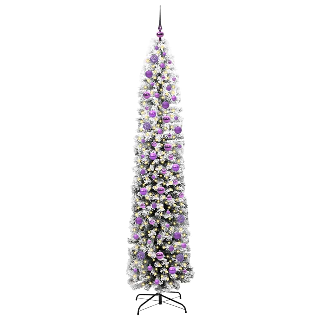 Artificial Christmas Tree with 300 LEDs with Stand Green 210 cm