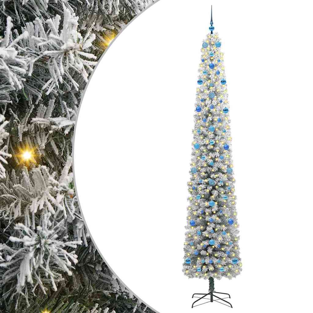 Artificial Christmas Tree with 300 LEDs with Stand Green 270 cm