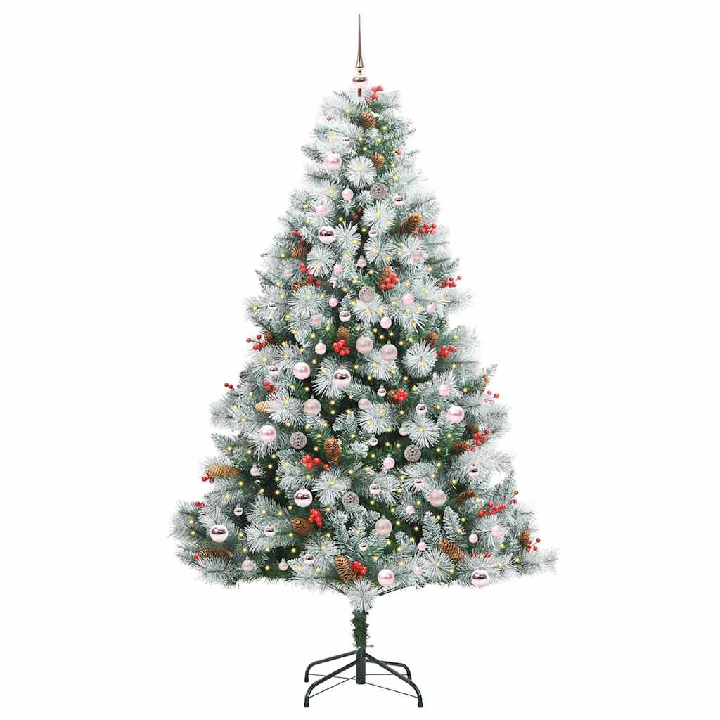 Artificial Christmas Tree Green and white 210 cm