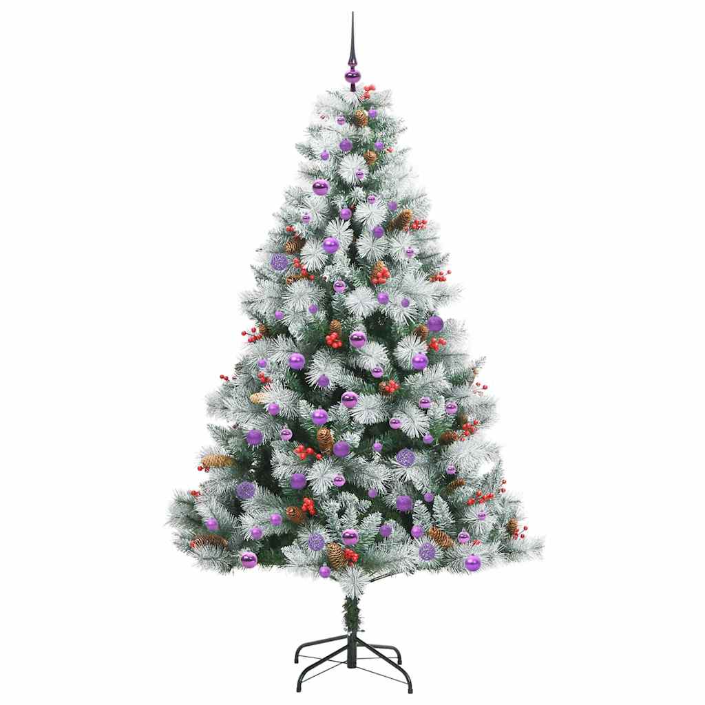 Artificial Christmas Tree Green and white 210 cm