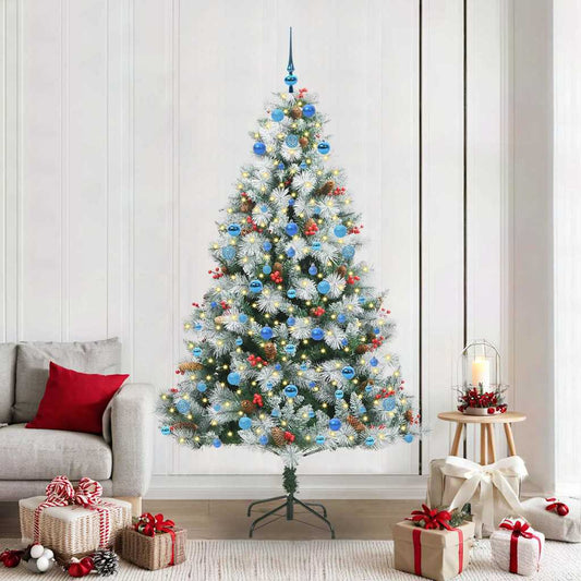 Artificial Christmas Tree Green and white 210 cm