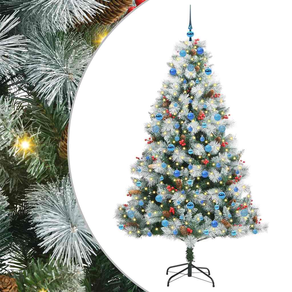 Artificial Christmas Tree Green and white 210 cm