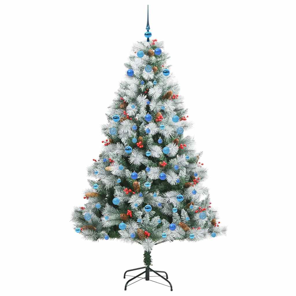 Artificial Christmas Tree Green and white 210 cm
