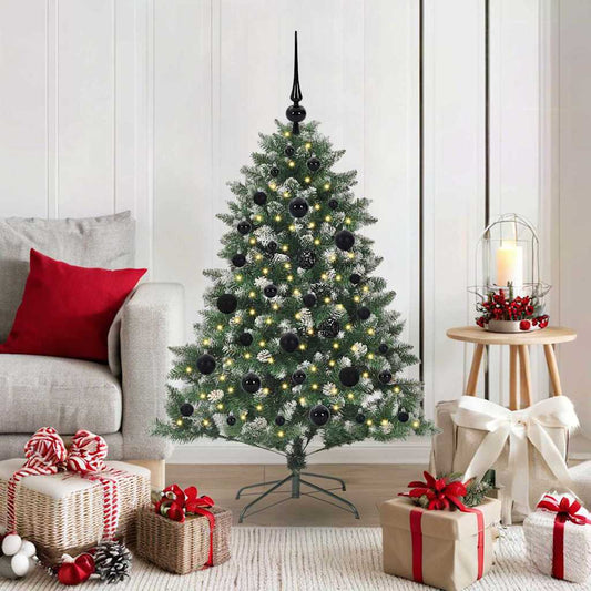 Artificial Christmas Tree with 150 LEDs with Stand Green 120 cm