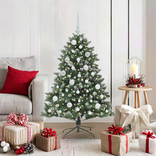 Artificial Christmas Tree with 150 LEDs with Stand Green 120 cm