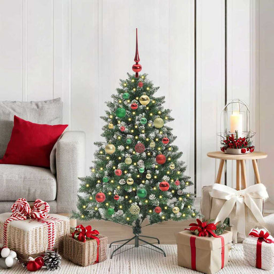 Artificial Christmas Tree with 150 LEDs with Stand Green 120 cm