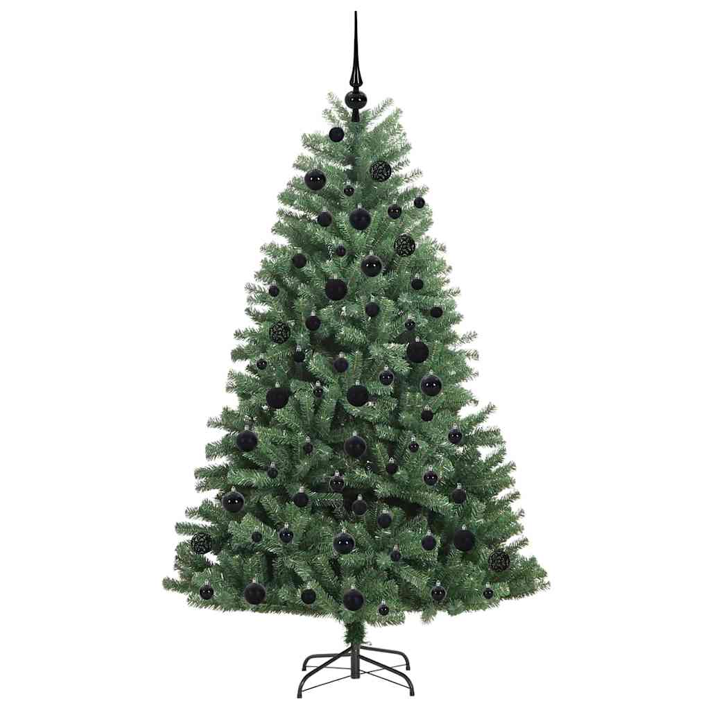Artificial Hinged Christmas Tree Green 180 cm PVC and Metal