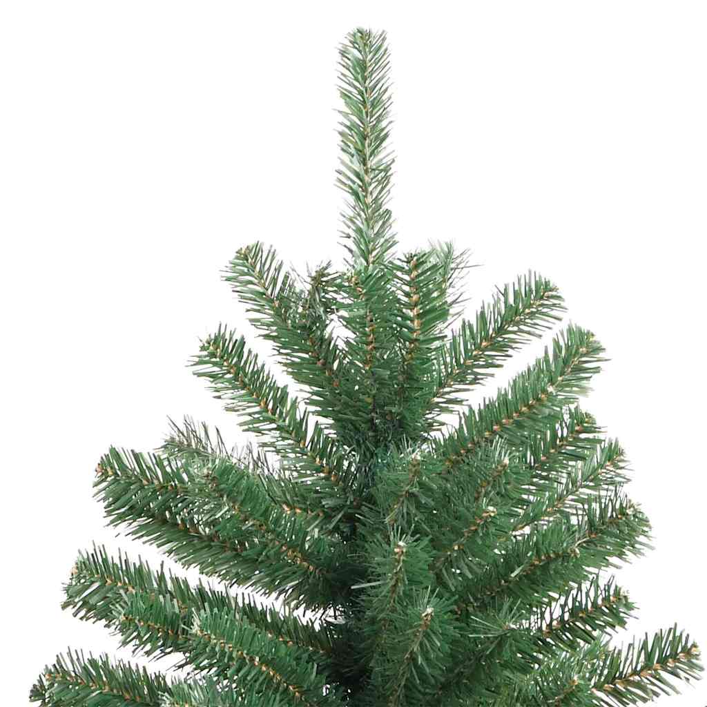 Artificial Hinged Christmas Tree Green 210 cm PVC and Metal