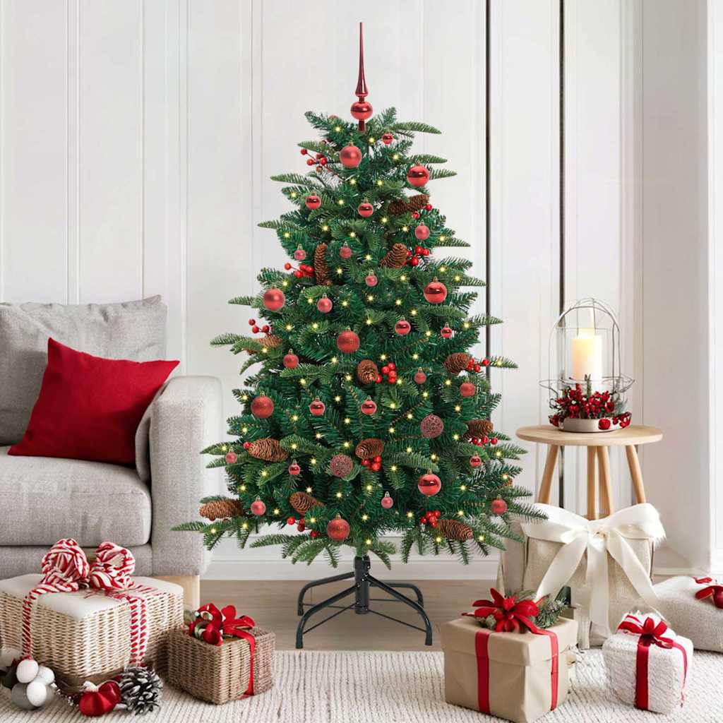 Artificial Christmas Tree with 150 LEDs with Stand Green 150 cm