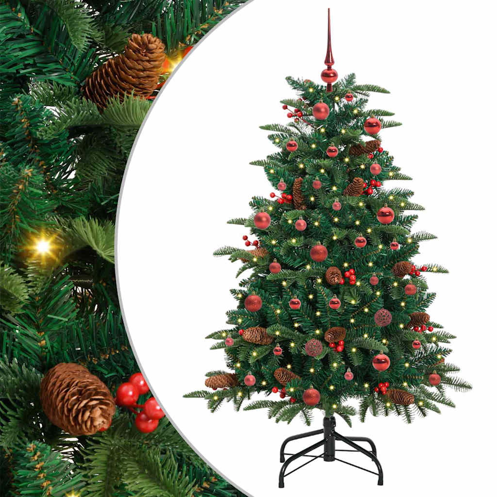 Artificial Christmas Tree with 150 LEDs with Stand Green 150 cm