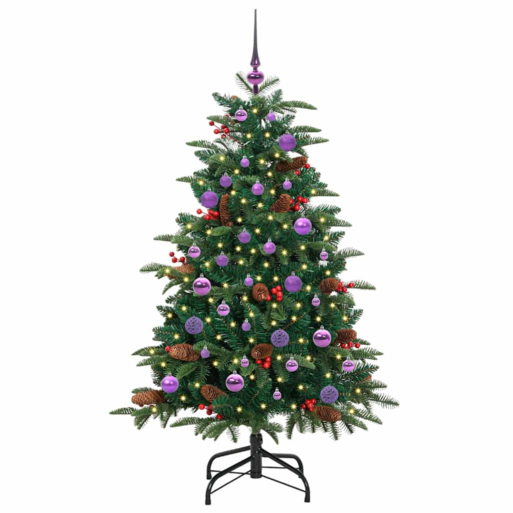 Artificial Christmas Tree with 150 LEDs with Stand Green 150 cm