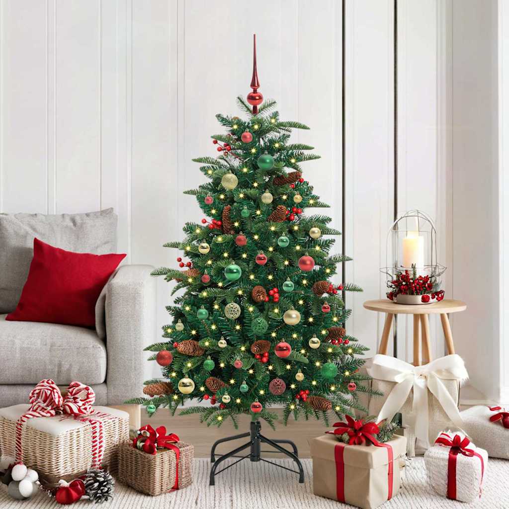 Artificial Christmas Tree with 150 LEDs with Stand Green 150 cm