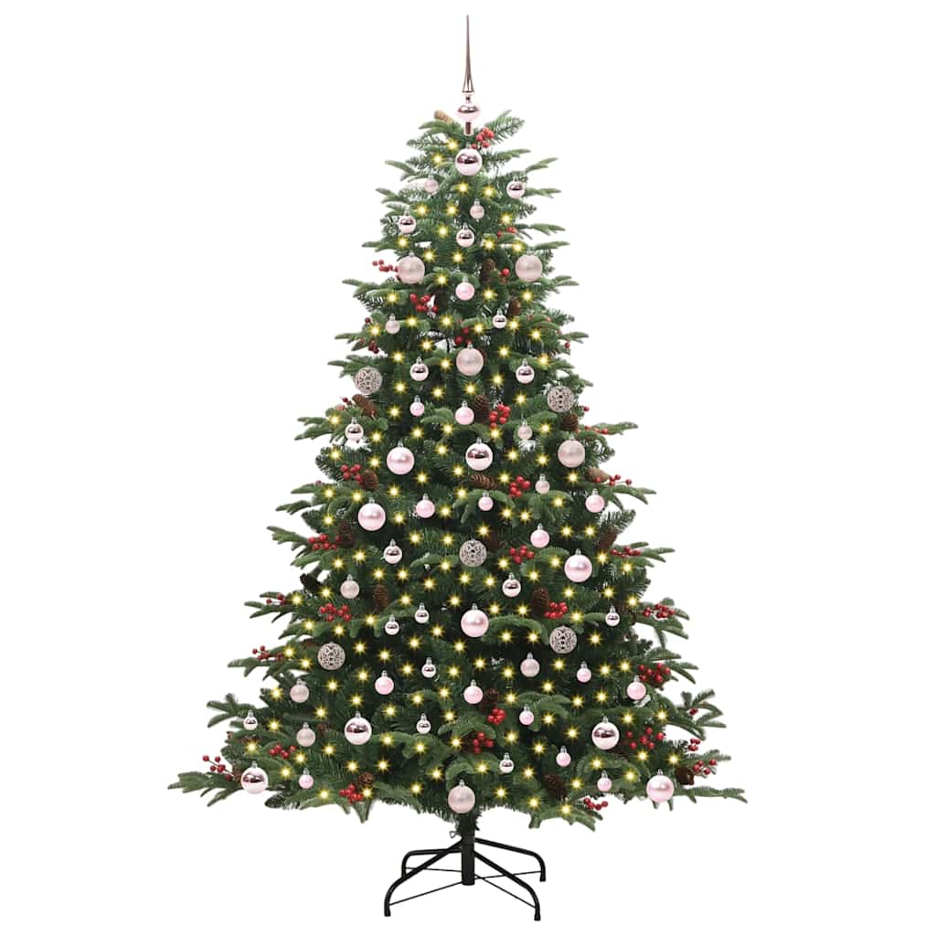 Artificial Christmas Tree with 300 LEDs with Stand Green 180 cm
