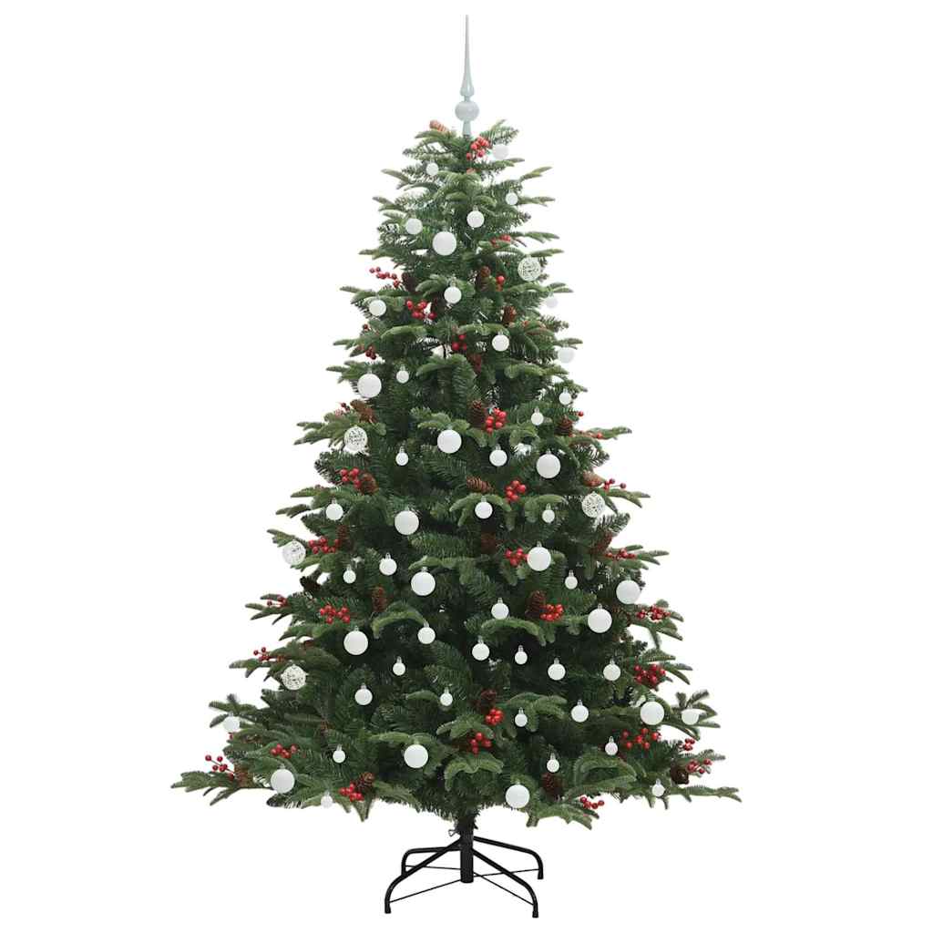 Artificial Christmas Tree with 300 LEDs with Stand Green 180 cm