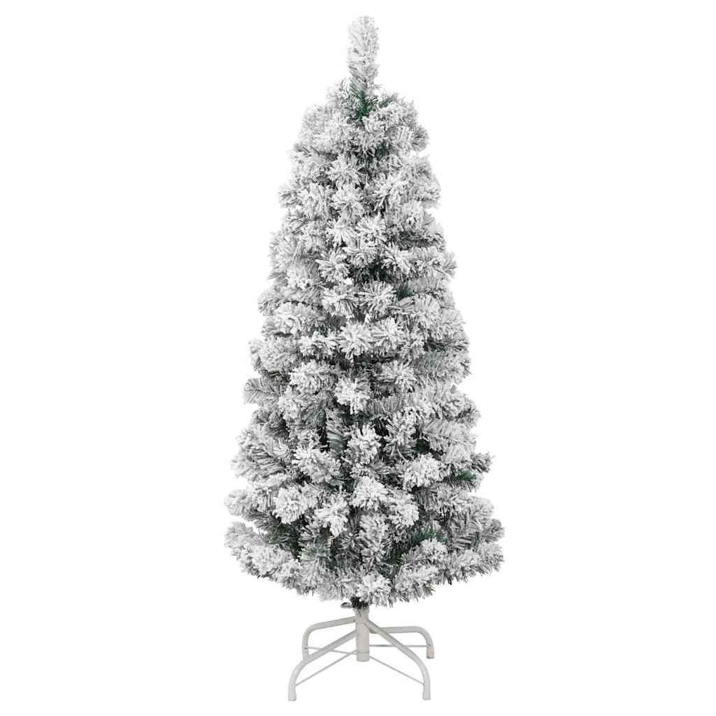 Artificial Hinged Christmas Tree Green and White 120 cm