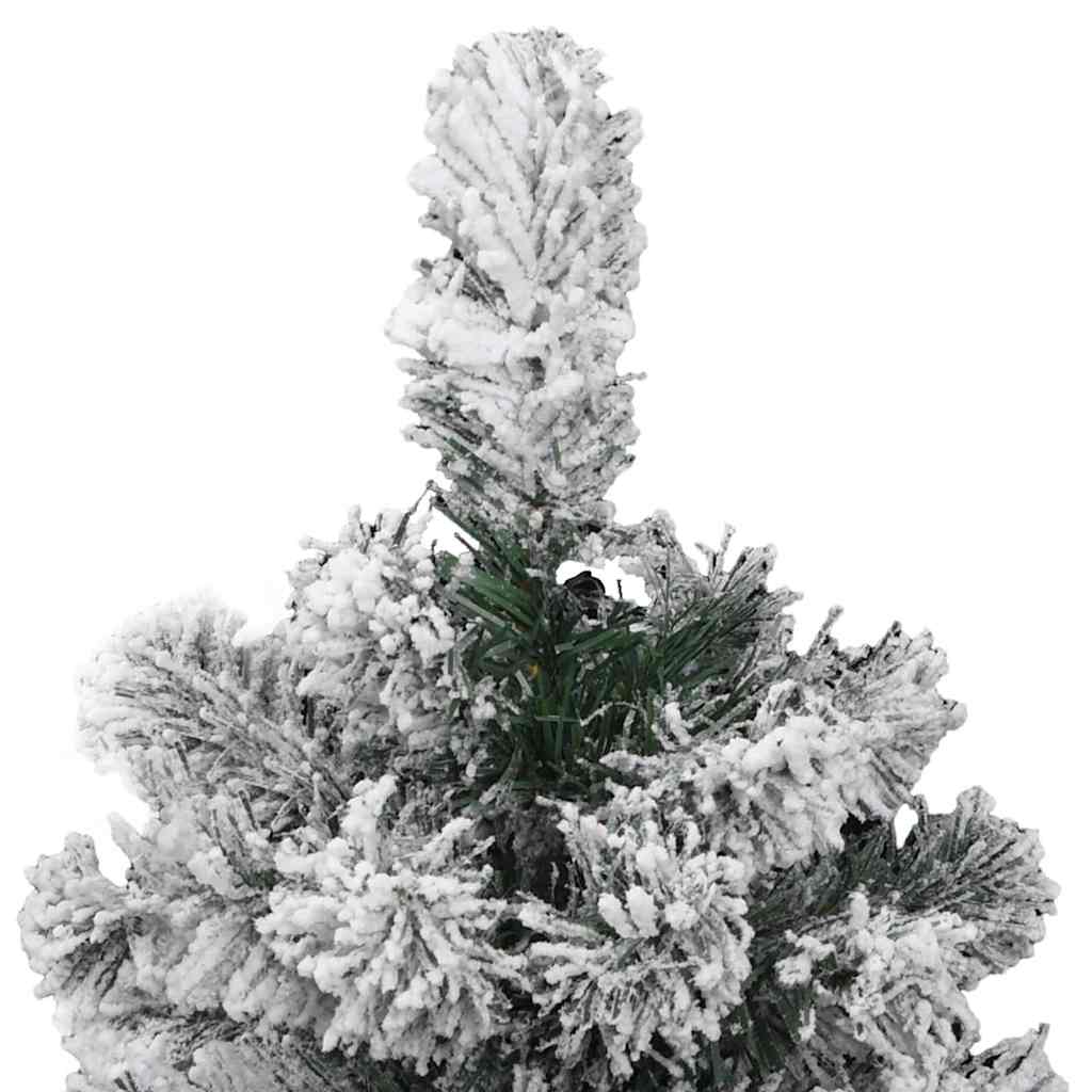 Artificial Hinged Christmas Tree Green and White 150 cm