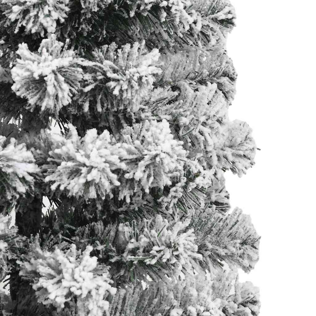 Artificial Hinged Christmas Tree Green and White 150 cm