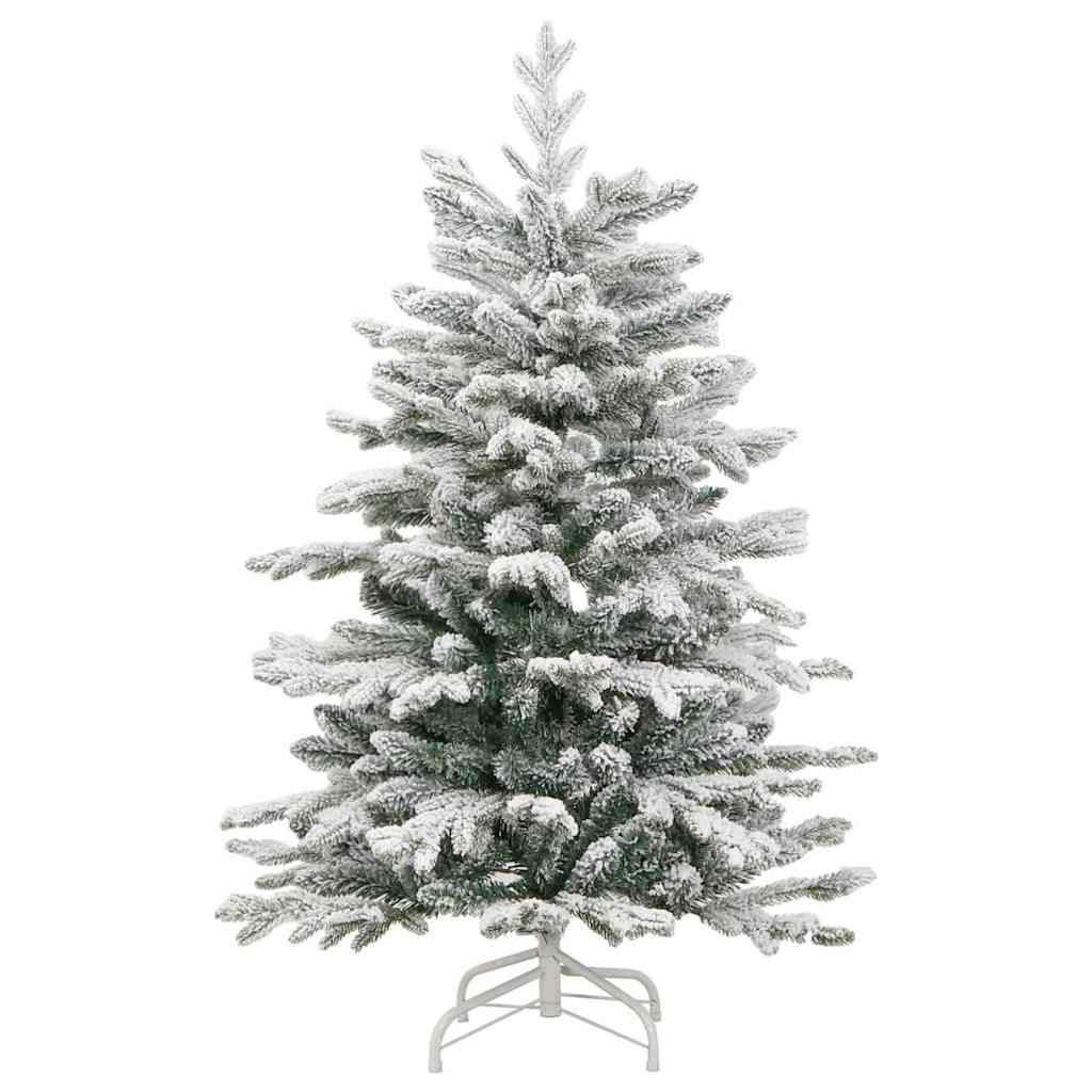 Artificial Hinged Christmas Tree White 150 cm PE and PVC