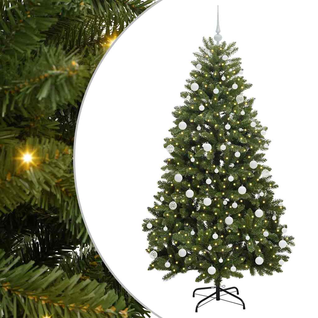 Artificial Christmas Tree Green 180 cm PVC and Metal