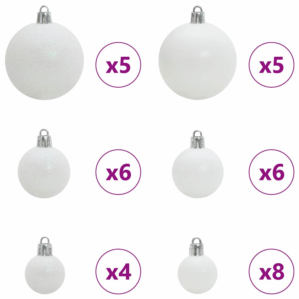 Artificial Christmas Tree Green and White 120 cm PVC and Metal