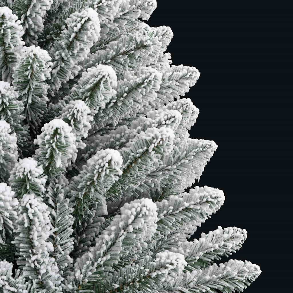 Artificial Christmas Tree Green and White 120 cm PVC and Metal