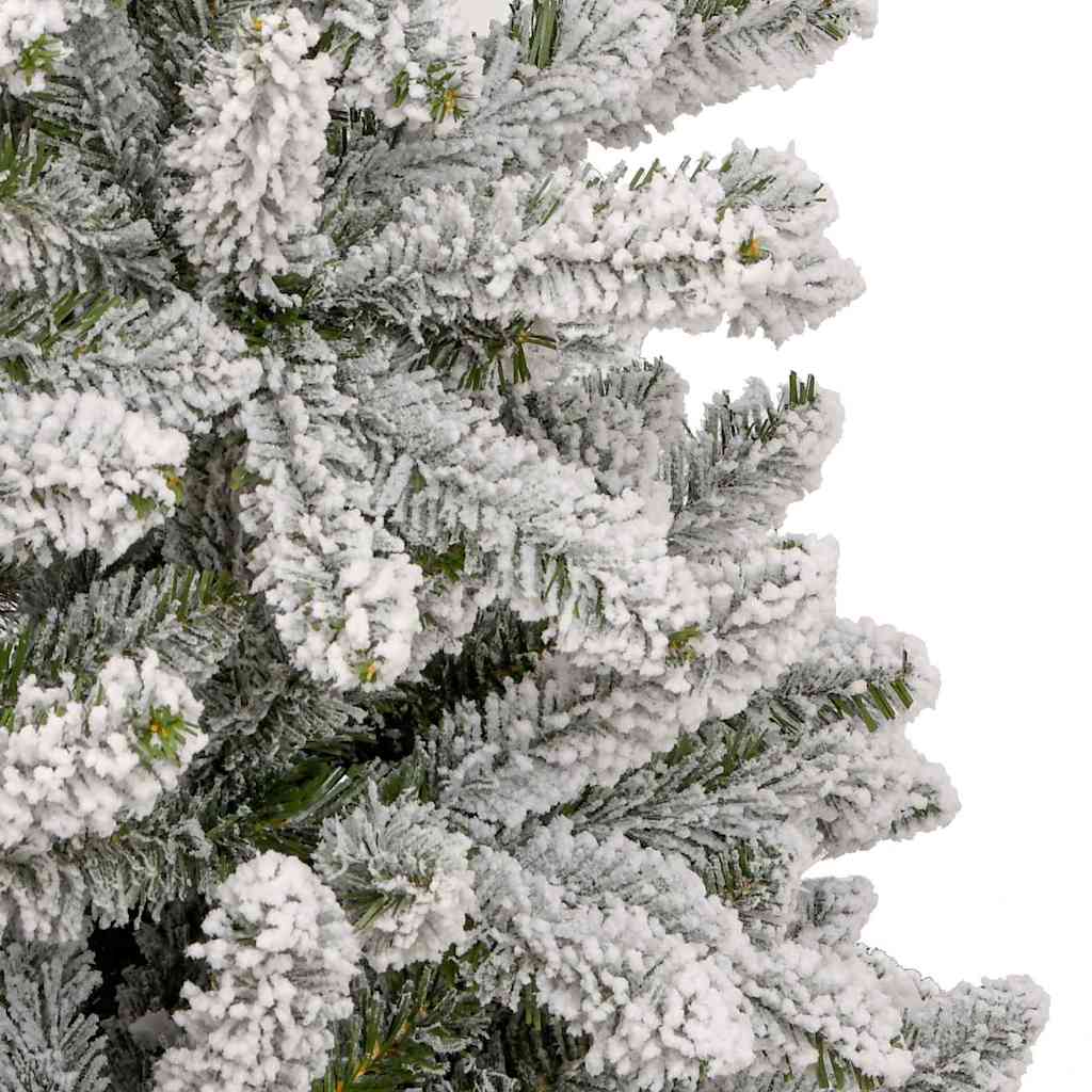 Artificial Christmas Tree Green and White 210 cm PVC and Metal