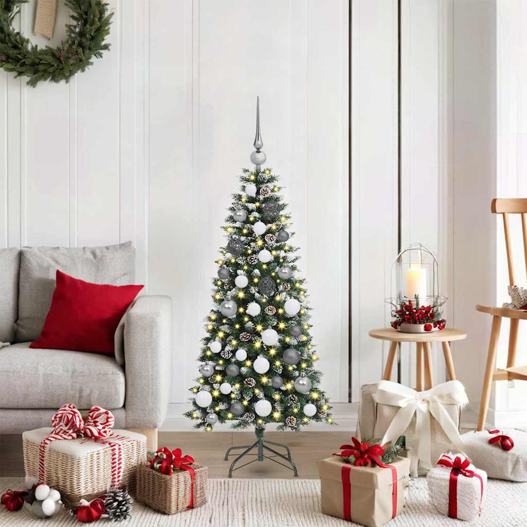 vidaXL Artificial Christmas Tree Green 120 cm PVC