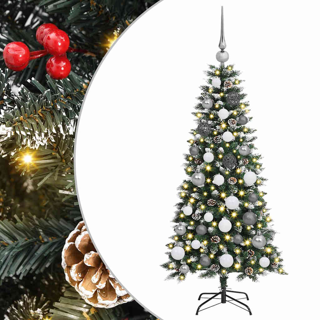 vidaXL Artificial Christmas Tree Green 120 cm PVC