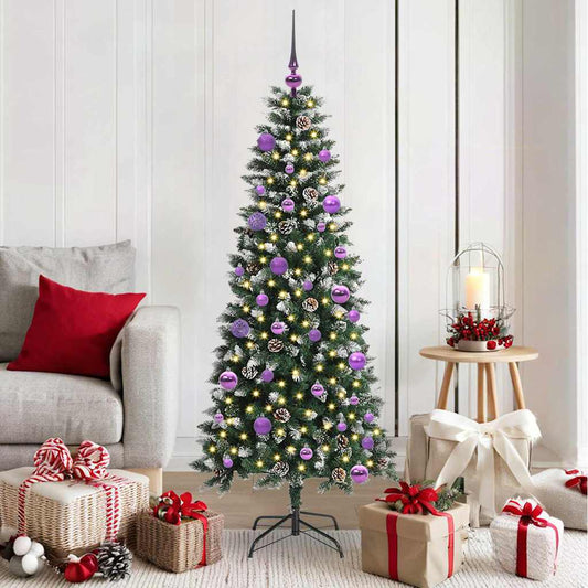 Artificial Christmas Tree with 150 LEDs with Stand Green 150 cm