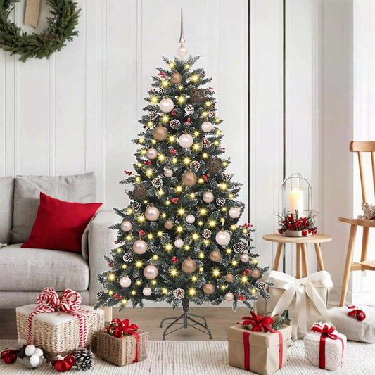 Artificial Christmas Tree with 150 LEDs with Stand Green 150 cm