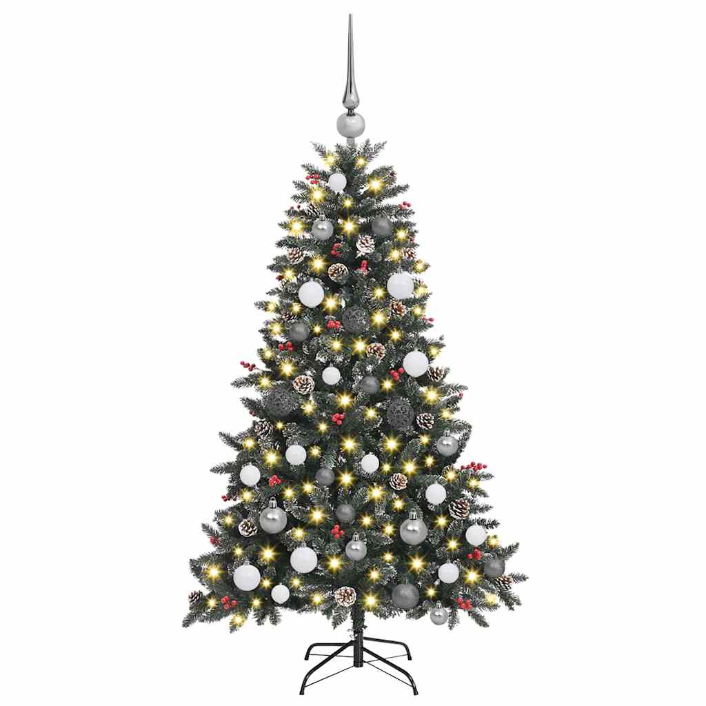 vidaXL Artificial Christmas Tree Green PVC
