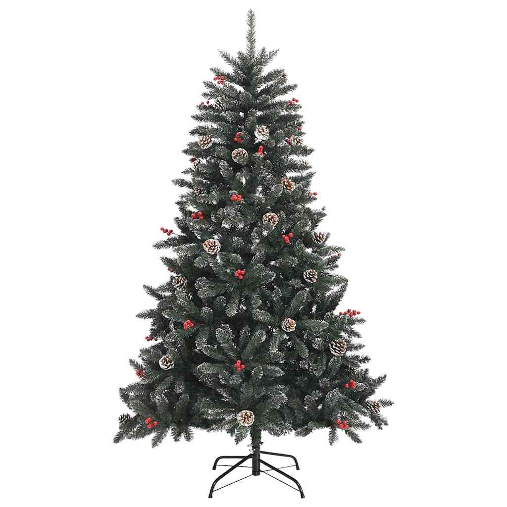 vidaXL Artificial Christmas Tree Green PVC