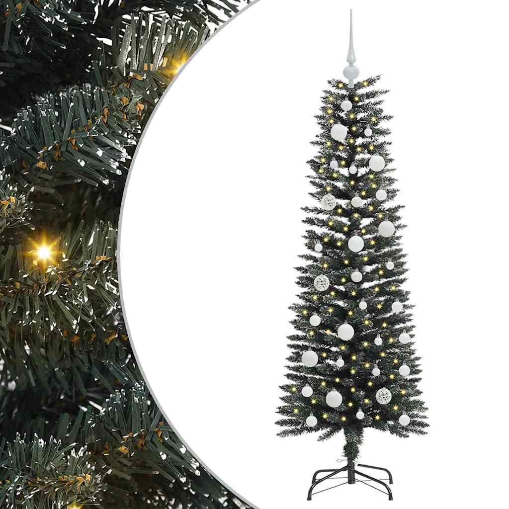 Artificial Christmas Tree with 150 LEDs with Stand Green 120 cm