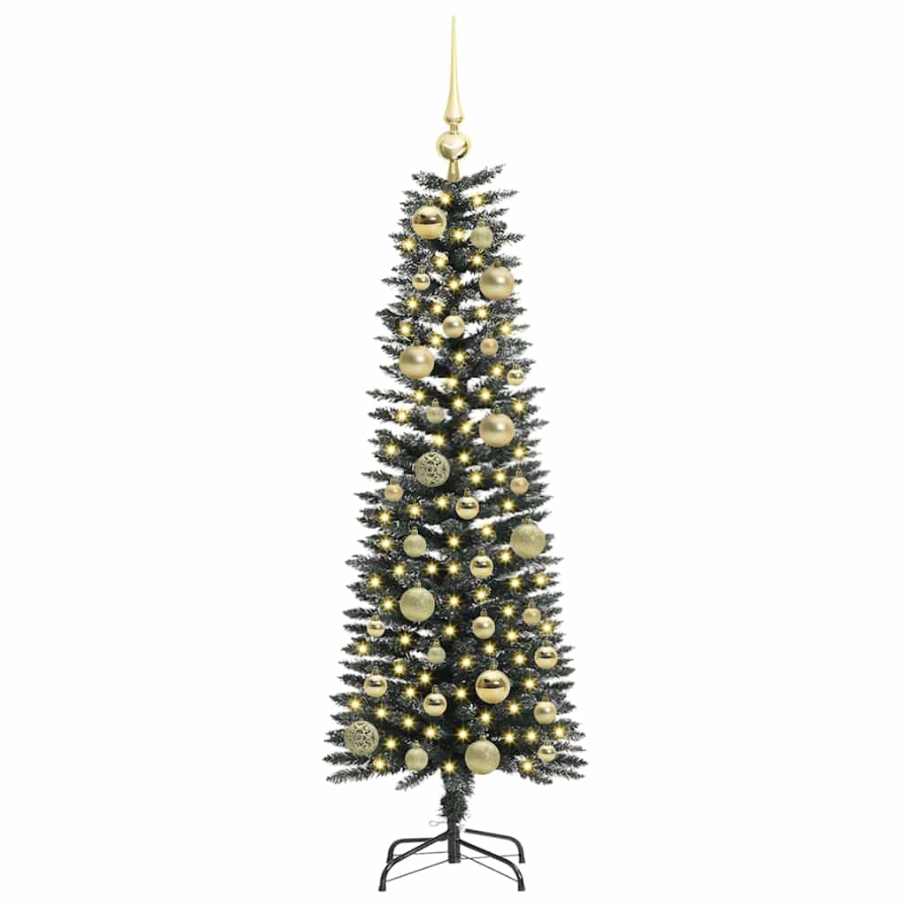 Artificial Christmas Tree with 150 LEDs with Stand Green 120 cm