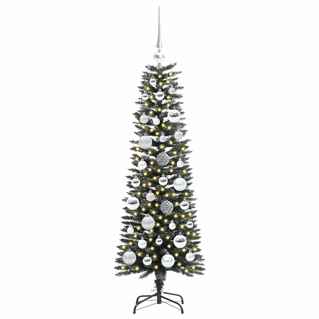 Artificial Christmas Tree with 150 LEDs with Stand Green 120 cm