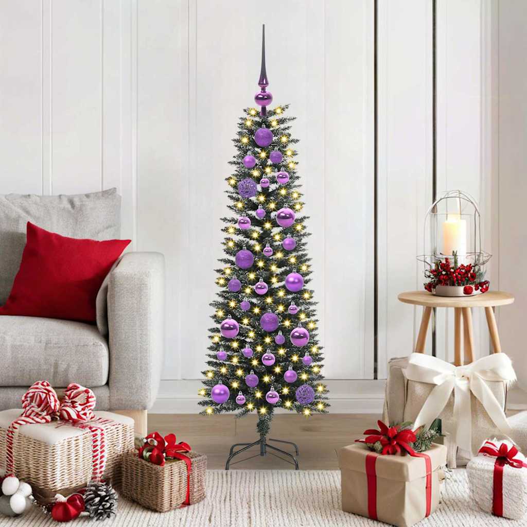 Artificial Christmas Tree with 150 LEDs with Stand Green 120 cm