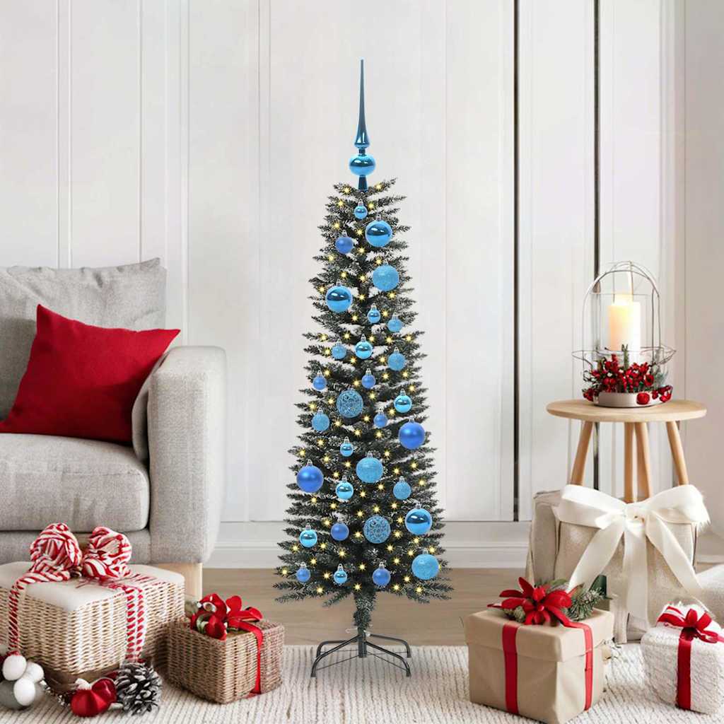 Artificial Christmas Tree with 150 LEDs with Stand Green 120 cm