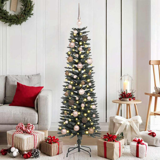 Artificial Christmas Tree with 150 LEDs with Stand Green 150 cm