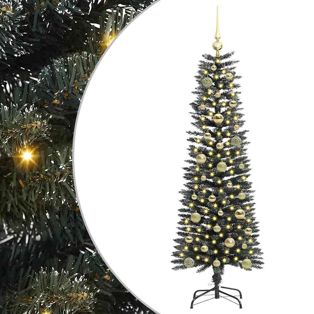 Artificial Christmas Tree with 150 LEDs with Stand Green 150 cm