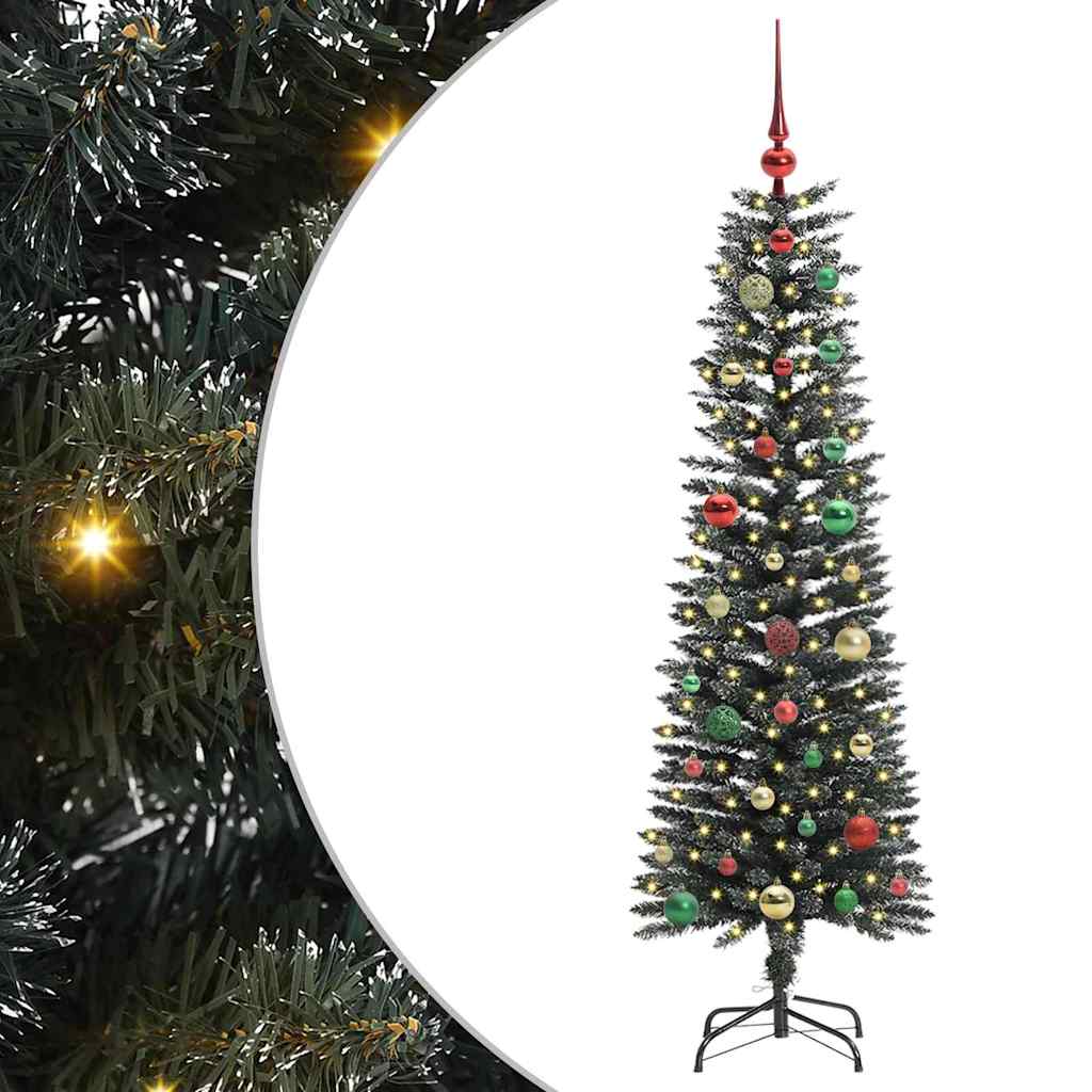 Artificial Christmas Tree with 150 LEDs with Stand Green 150 cm