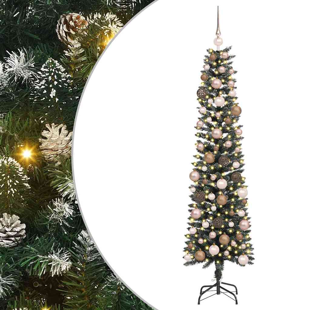 Artificial Christmas Tree with 300 LEDs with Stand Green 180 cm