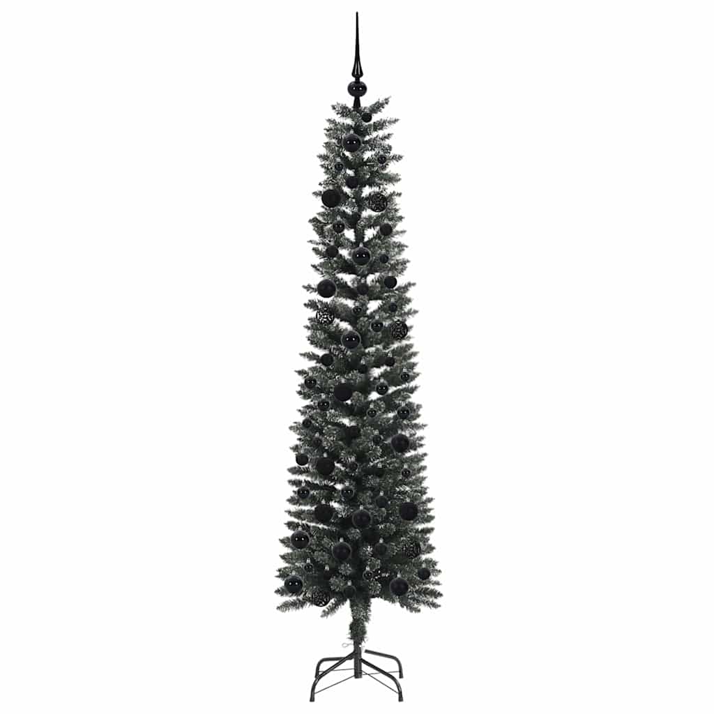 Artificial Christmas Tree with 300 LEDs with Stand Green 180 cm