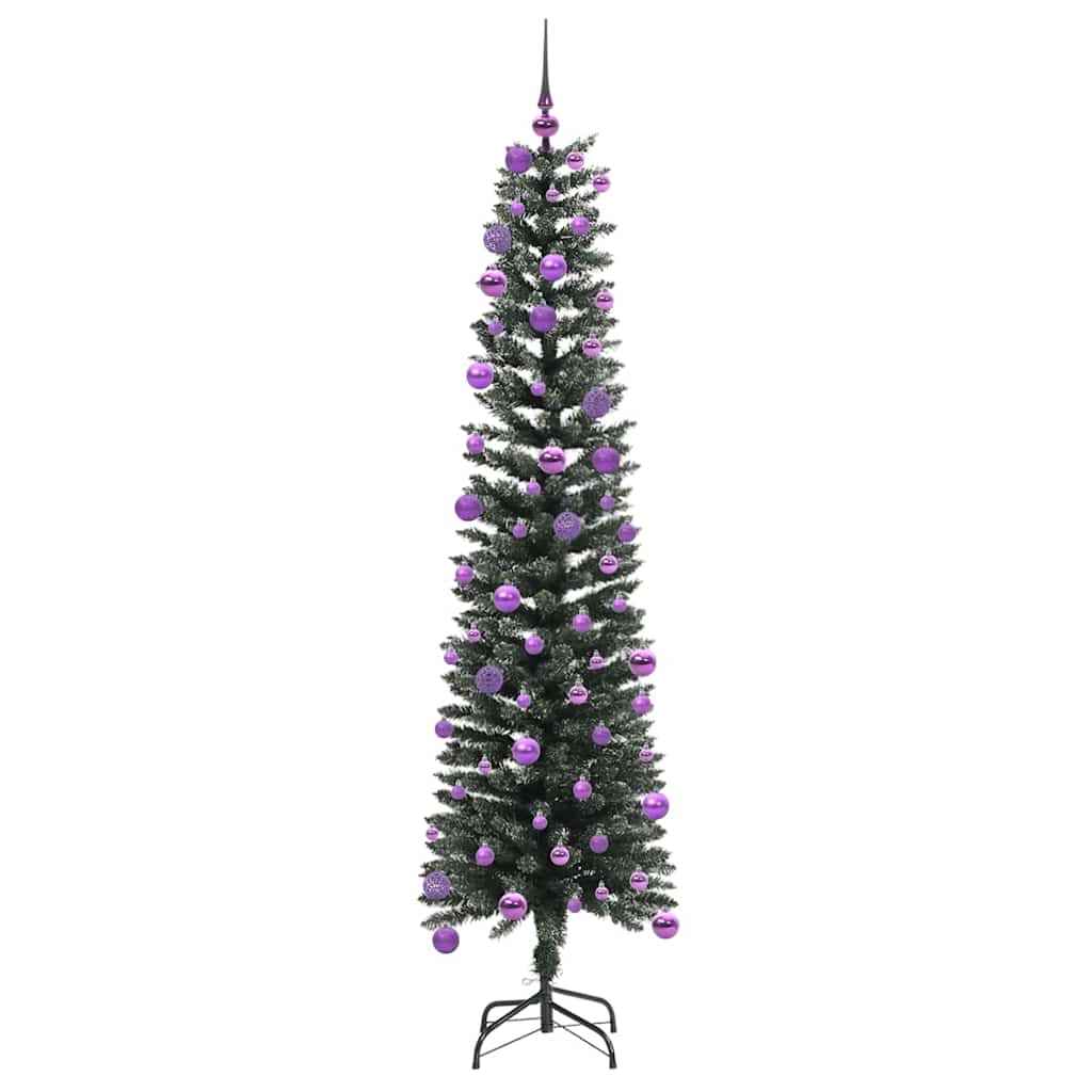 Artificial Christmas Tree with 300 LEDs with Stand Green 180 cm
