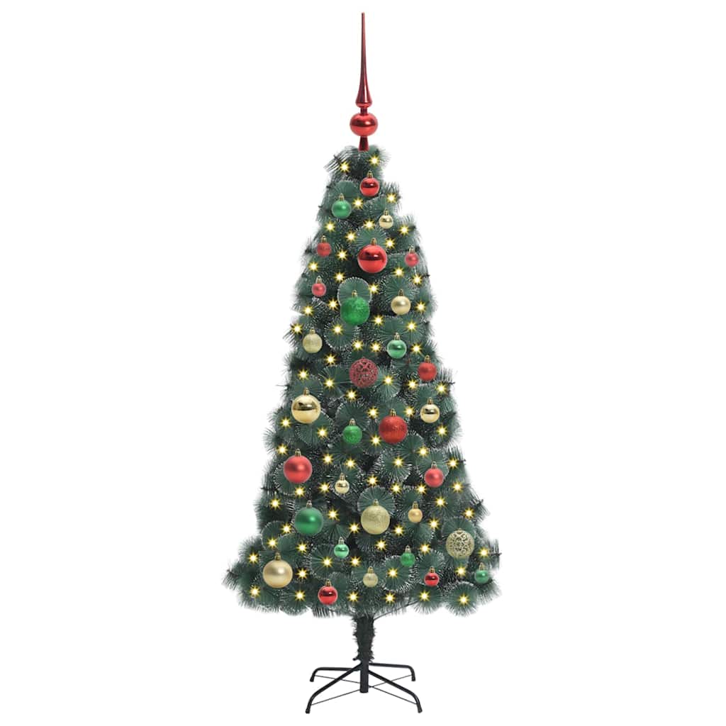 Artificial Pre-lit Christmas Tree with Ball Set Green 120 cm