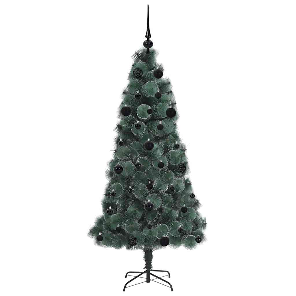 Artificial Pre-lit Christmas Tree with Ball Set Green 150 cm