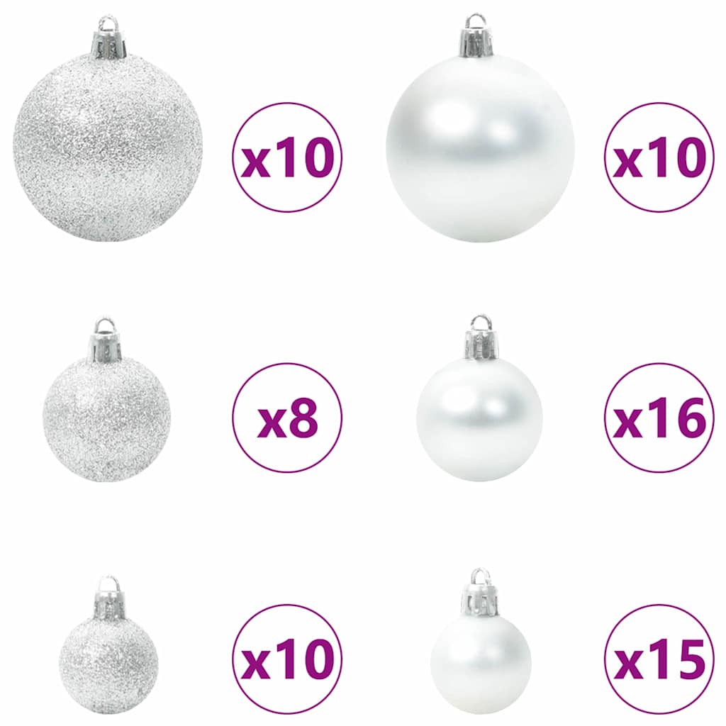 Artificial Pre-lit Christmas Tree with Ball Set Green 180 cm
